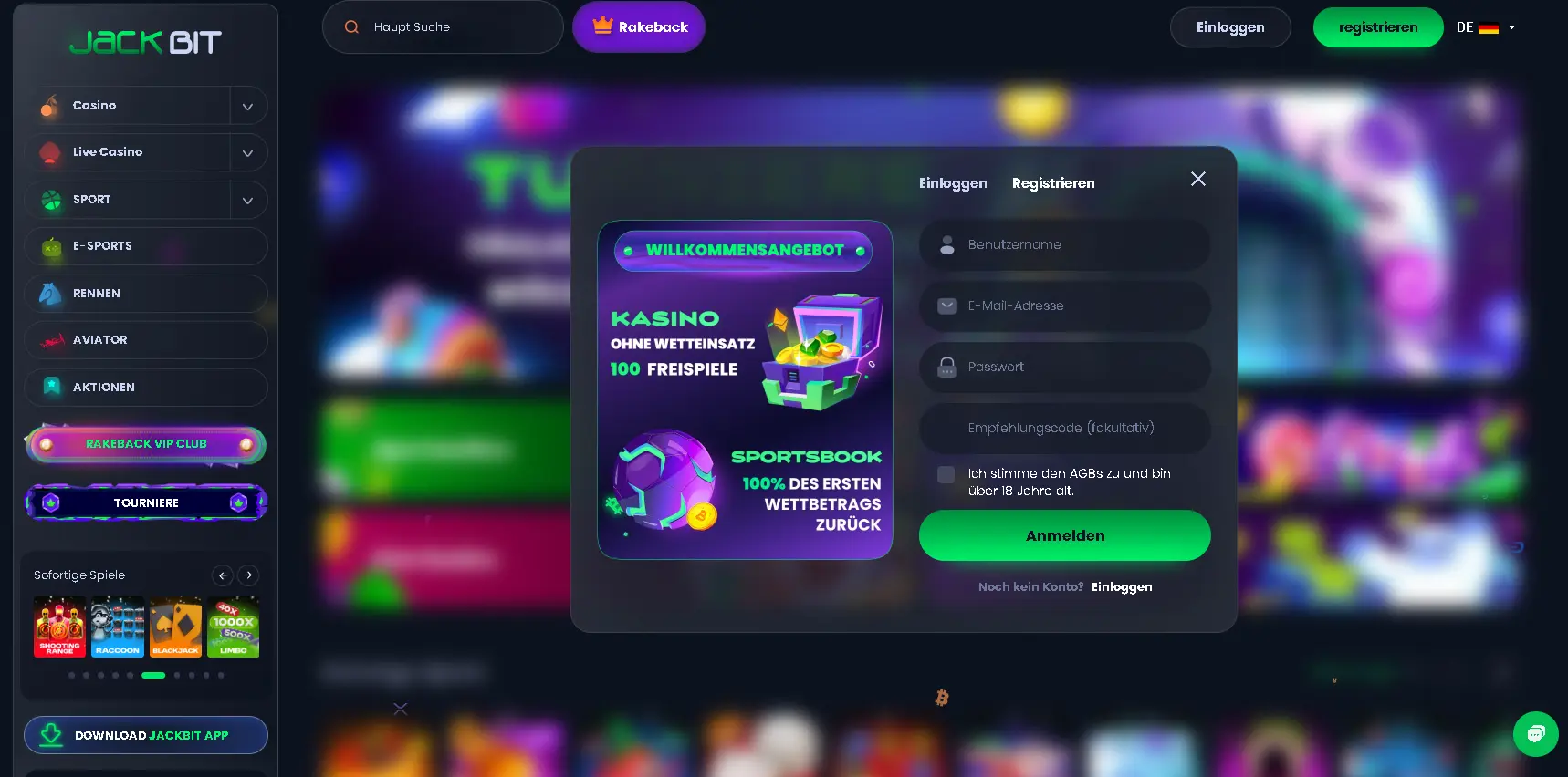 Jackbit Casino: 100 Freispiele als online casino ohne deutsche lizenz bonus ohne einzahlung sichern Jackbit: online casino ohne deutsche lizenz bonus ohne einzahlung
